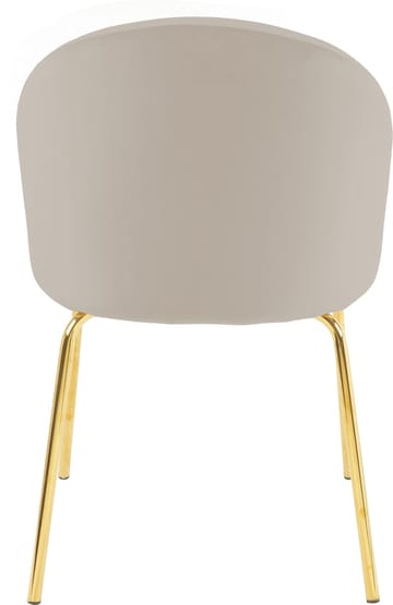 Giovani stol i beige sammet med ben i mässing - beige - Products - Möbler - Fåtölj & stolar - Matstol & köksstol