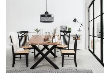 Houston Stol Set Om 2 St - Trä/Natur - Products - Möbler - Fåtölj & stolar - Matstol & köksstol