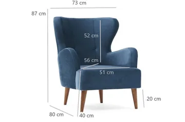 Idaburn Fåtölj - Blå - Products - Möbler - Fåtölj & stolar - Fåtölj