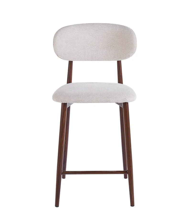 Ingrid barstol (Counter) Beige/valnöt - Beige/valnöt - Products - Möbler - Fåtölj & stolar - Barstol & barpall