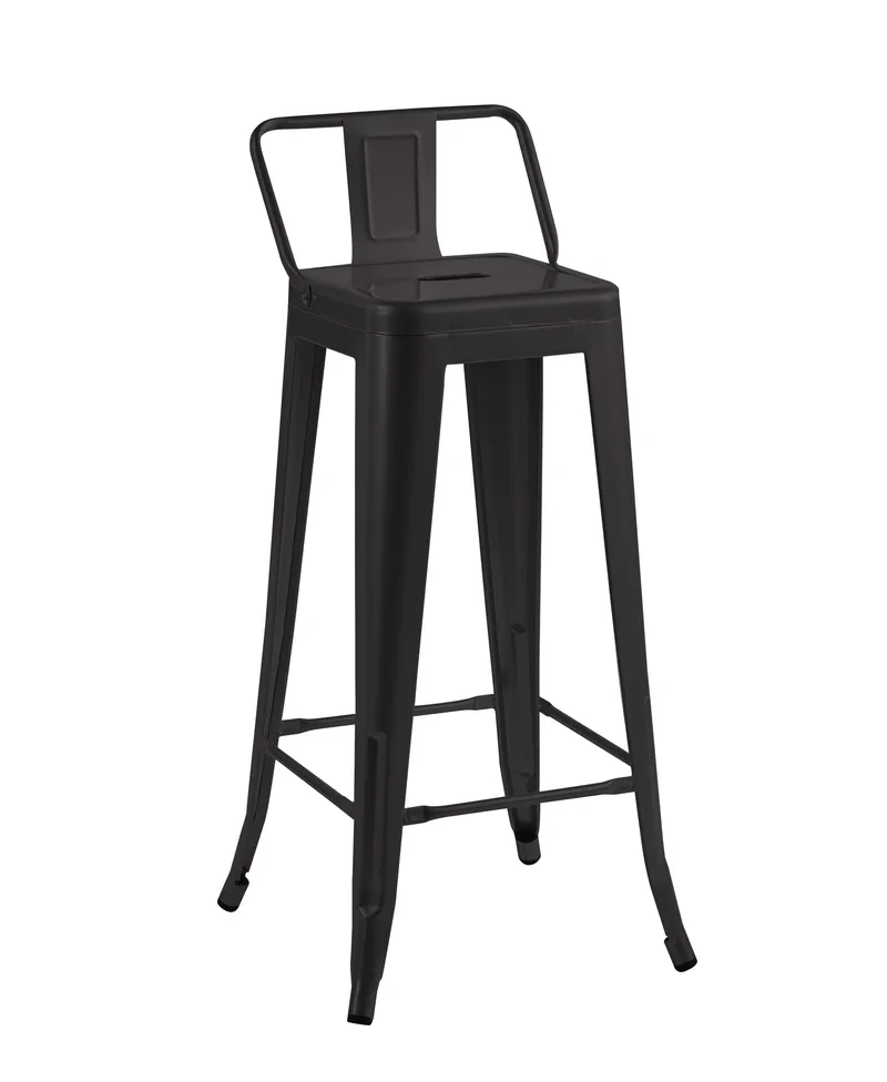 Iris barstol i svart metall - Sitthöjd 76 cm - Svart - Products - Möbler - Fåtölj & stolar - Barstol & barpall