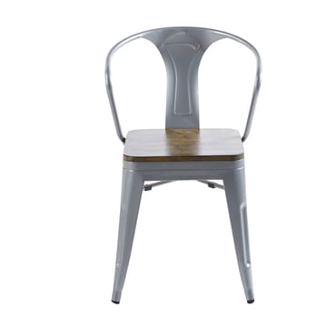 Iris karmstol i metall med träsits - Products - Möbler - Fåtölj & stolar - Karmstol