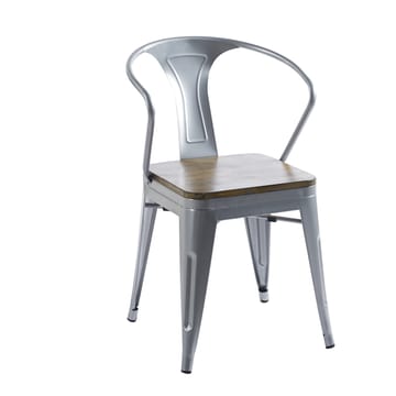 Iris karmstol i metall med träsits - Products - Möbler - Fåtölj & stolar - Karmstol