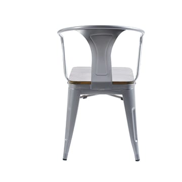 Iris karmstol i metall med träsits - Products - Möbler - Fåtölj & stolar - Karmstol