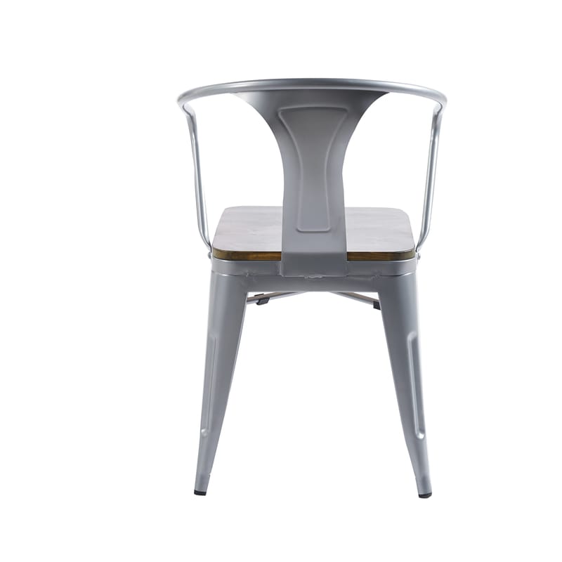 Iris karmstol i metall med träsits - Products - Möbler - Fåtölj & stolar - Karmstol