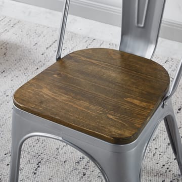 Iris matstol i metall med träsits - Products - Möbler - Fåt ölj & stolar - Matstol & köksstol
