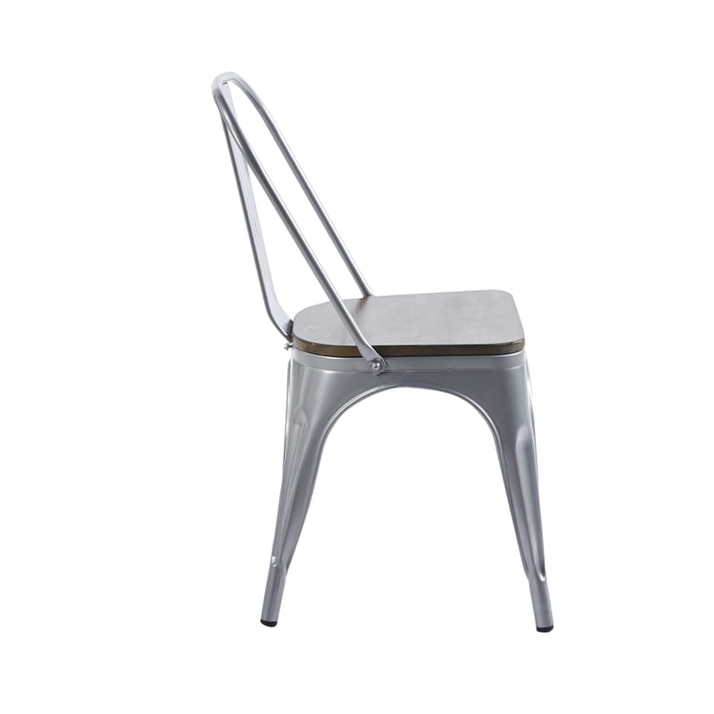 Iris matstol i metall med träsits - Products - Möbler - Fåtölj & stolar - Matstol & köksstol