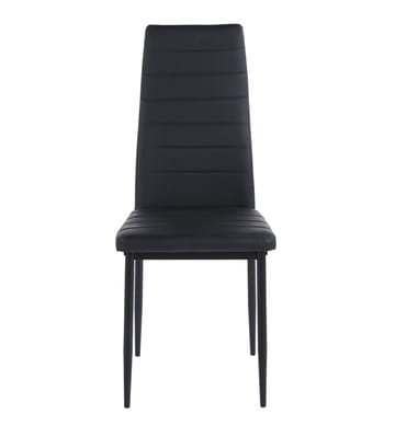 Iris stol i svart PU - Svart - Products - Möbler - Fåtölj & stolar - Matstol & köksstol
