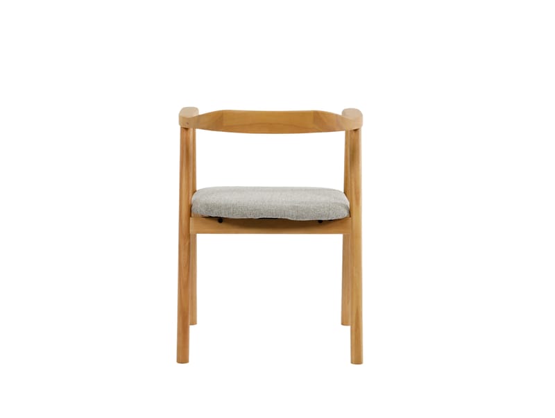 Jolie Matstol i trä med tygsits - Ek/Beige - Products - Möbler - Fåtölj & stolar - Matstol & köksstol