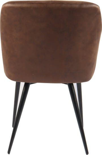 Karmstol i brun PU - Lamar - brun - Products - Möbler - Fåtölj & stolar - Karmstol