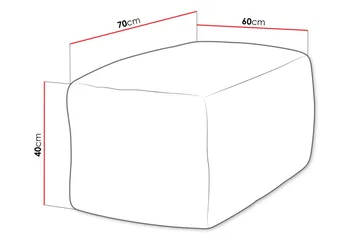 Katheryn Sittsäck 60 cm - Rosa - Products - Möbler - Fåtölj & stolar - Sittsäck & saccosäck