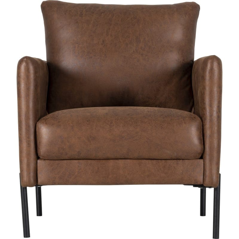 Kingsley fåtölj - Brunt ecoläder - cognac - Products - Möbler - Fåtölj & stolar - Fåtölj