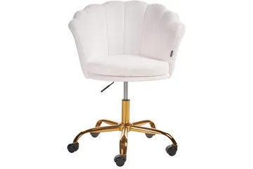 Kontorsstol Monticello Vitt/guld/svart - Vitt/guld/svart - Products - Möbler - Fåtölj & stolar - Kontorsstol & skrivbordsstol