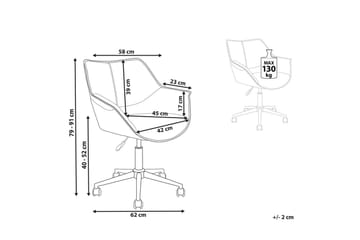 Kontorsstol Newdale Svart - Svart - Products - Möbler - Fåtölj & stolar - Kontorsstol & skrivbordsstol