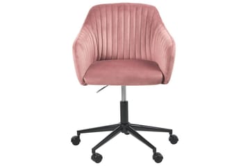 Kontorsstol Venice Rosa/Svart - Rosa/Svart - Products - Möbler - Fåtölj & stolar - Kontorsstol & skrivbordsstol