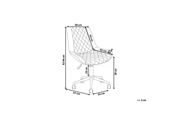 Maribel Kontorsstol - Grå - Products - Möbler - Fåtölj & stolar - Kontorsstol & skrivbordsstol