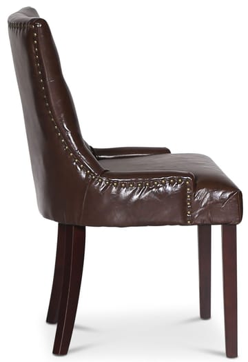 Marie Stol i brun vintage PU - Brun vintage - Products - Möbler - Fåtölj & stolar - Matstol & köksstol