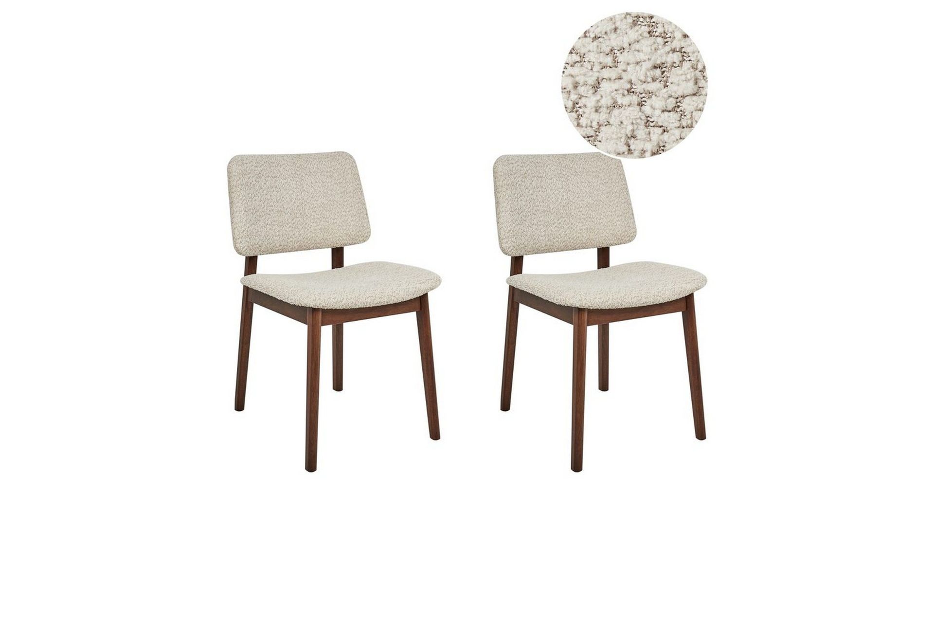 Matsalsstol Blane set om 2 Ljus Trä-Beige