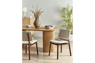 Matsalsstol Blane set om 2 Ljus Trä-Beige - Ljus Trä-Beige - Products - Möbler - Fåtölj & stolar - Matstol & köksstol