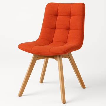 Matstol Alvar i Massivt Trä - orange/natur - Products - Möbler - Fåtölj & stolar - Matstol & köksstol