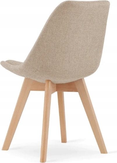 Matstol beige/natur - Merle