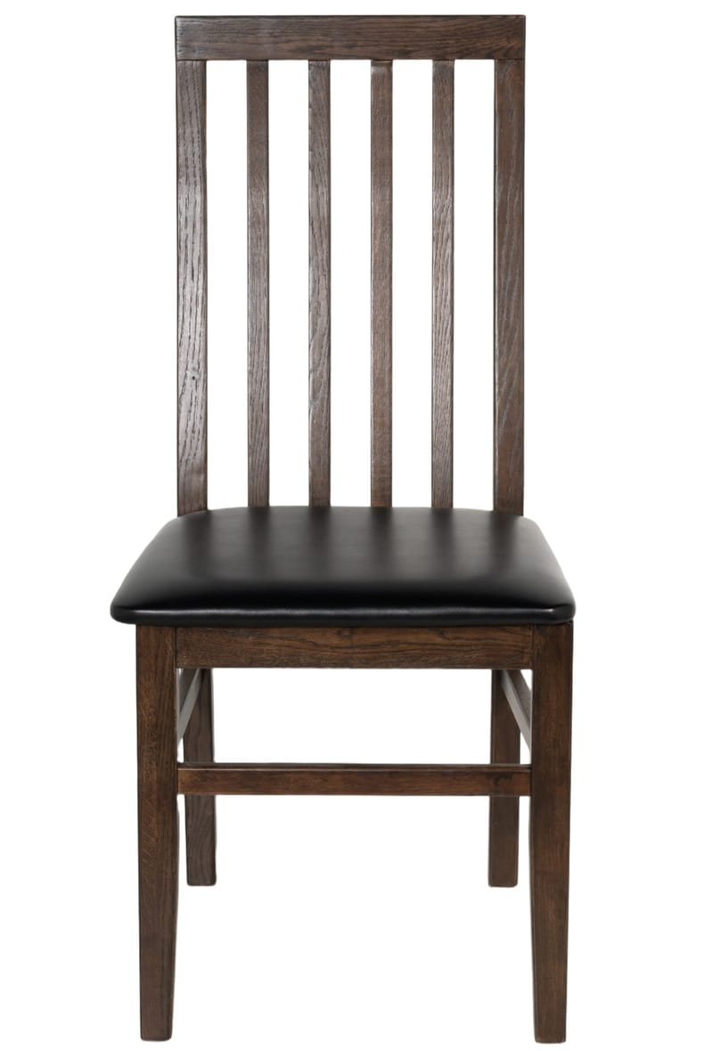 Matstol brunoljad ek svart sits - Alaska - Brunoljad ek / svart sits - Products - Möbler - Fåtölj & stolar - Matstol & köksstol