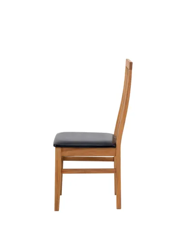 Matstol ek med svart sits - Alaska - Oljad ek / svart sits - Products - Möbler - Fåtölj & stolar - Matstol & köksstol