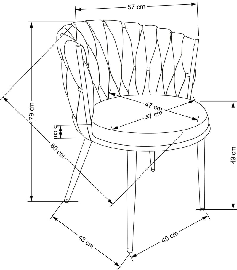 Matstol ljusbeige sammet - ljusbeige - Products - Möbler - Fåtölj & stolar - Karmstol