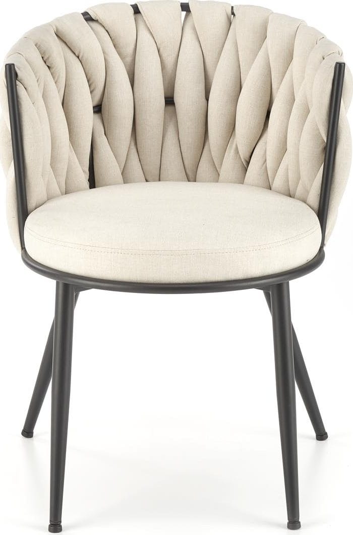 Matstol ljusbeige sammet - ljusbeige - Products - Möbler - Fåtölj & stolar - Karmstol