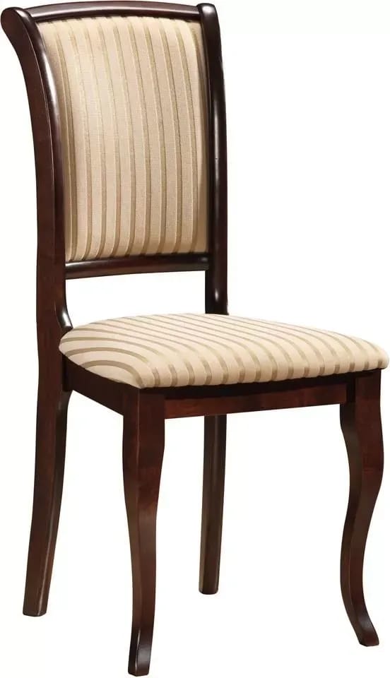 Matstol mörk valnöt/beige - Hudson