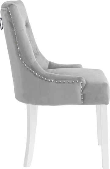 Matstol Tuva - Gråbeige sammet - Gråbeige - Products - Möbler - Fåtölj & stolar - Matstol & köksstol