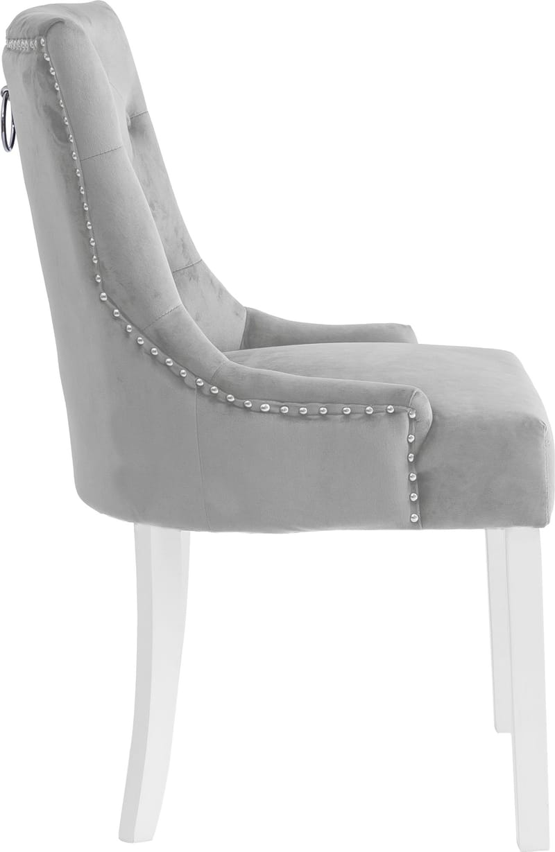 Matstol Tuva - Gråbeige sammet - Gråbeige - Products - Möbler - Fåtölj & stolar - Matstol & köksstol