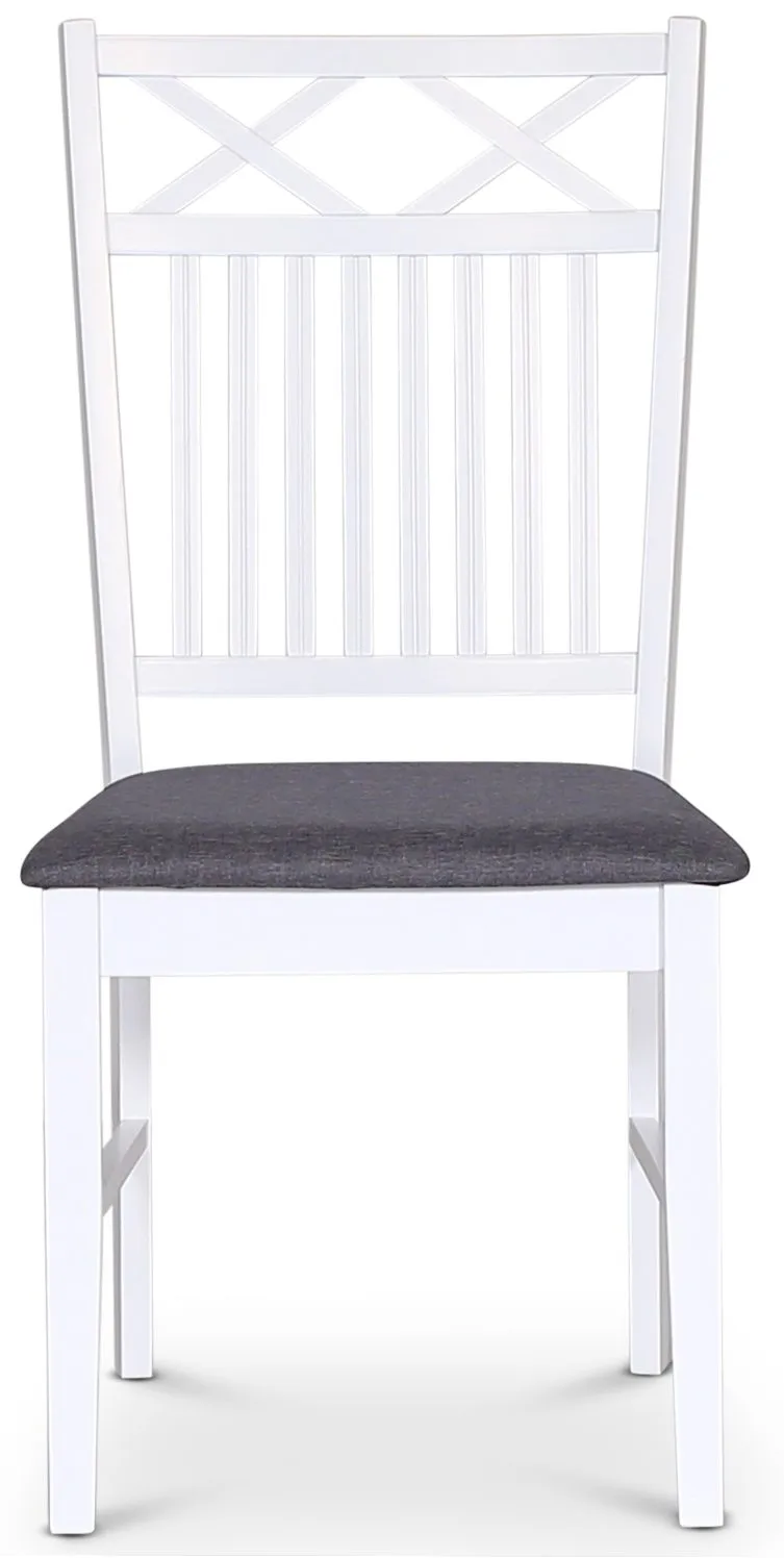 Matstol vit/grå - Sandhamn Gripsholm - Vit/grå - Products - Möbler - Fåtölj & stolar - Matstol & köksstol