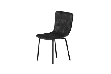 Matstol Punsch i sammet - Svart - Products - Möbler - Fåtölj & stolar - Matstol & köksstol