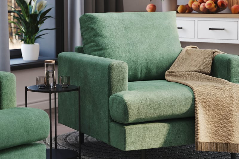 Menard Compact Fåtölj - Grön - Products - Möbler - Fåtölj & stolar - Fåtölj
