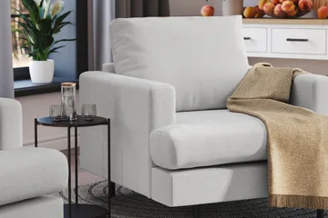 Menard Compact Fåtölj - Ljusgrå - Products - Möbler - Fåtölj & stolar - Fåtölj