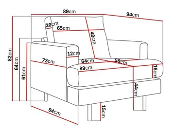 Menard Compact Fåtölj - Mörkgrön - Products - Möbler - Fåtölj & stolar - Fåtölj