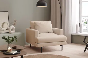 Menard Djup Fåtölj 97 cm Bred - Beige / Ljus - Products - Möbler - F åtölj & stolar - Fåtölj