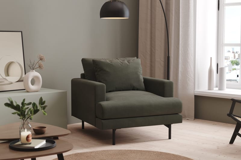 Menard Fåtölj - Mörkgrön - Products - Möbler - Fåtölj & stolar - Fåtölj