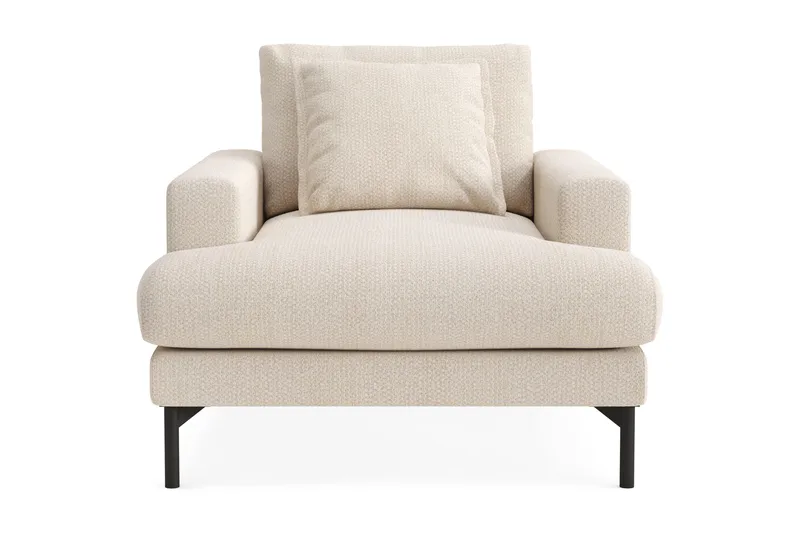 Menard Premium Fåtölj i Chenille - Ljusbeige - Products - Möbler - Fåtölj & stolar - Fåtölj