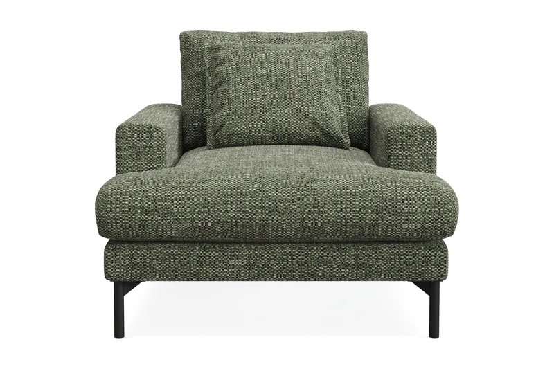 Menard Premium Fåtölj i Chenille - Grön - Products - Möbler - Fåtölj & stolar - Fåtölj