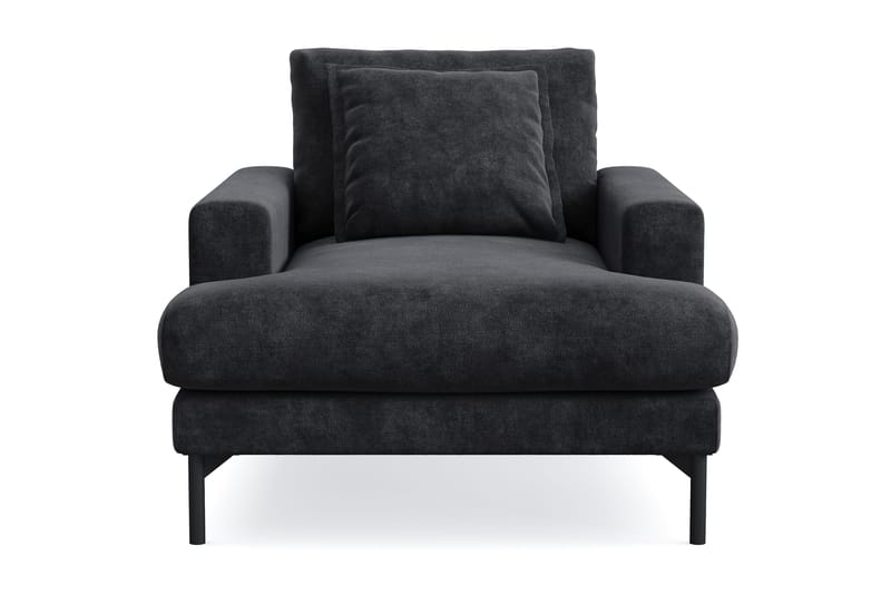 Menard Premium Fåtölj i Chenille - Svartt - Products - Möbler - Fåtölj & stolar - Fåtölj
