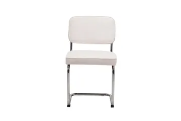 Milva Matstol - Beige/Krom - Products - Möbler - Fåtölj & stolar - Matstol & köksstol