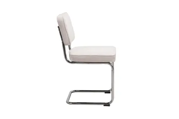 Milva Matstol - Beige/Krom - Products - Möbler - Fåtölj & stolar - Matstol & köksstol