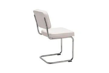 Milva Matstol - Beige/Krom - Products - Möbler - Fåtölj & stolar - Matstol & köksstol