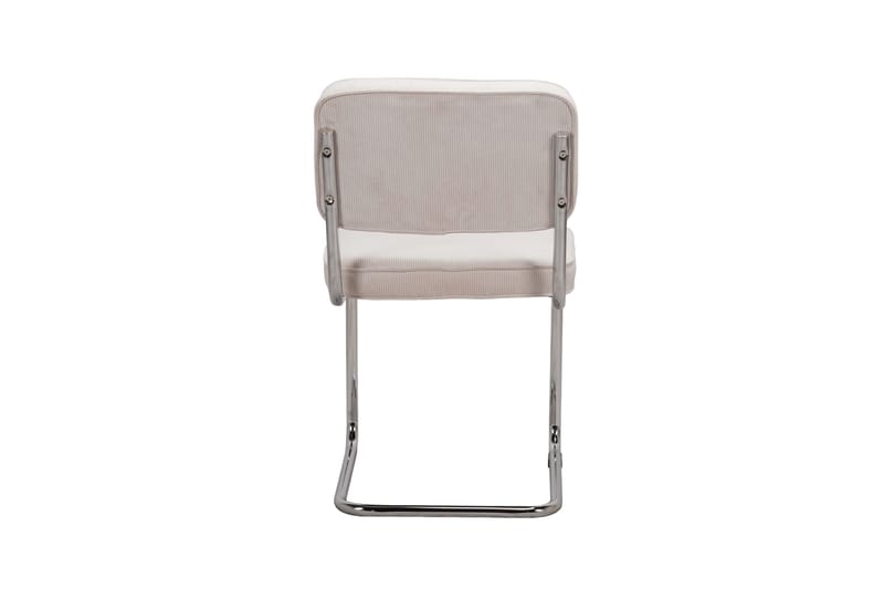 Milva Matstol i Manchester Retro - Beige/Krom - Products - Möbler - Fåtölj & stolar - Matstol & köksstol