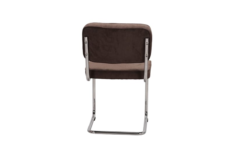 Milva Matstol i Manchester Retro - Brun/Krom - Products - Möbler - Fåtölj & stolar - Matstol & köksstol