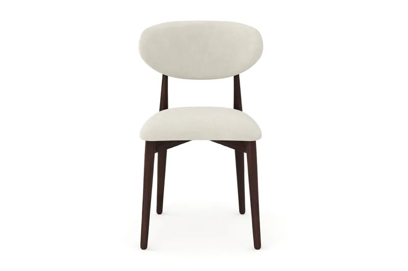Molly Matstol i trä med tygsits - Rökt ek/Beige - Products - Möbler - Fåtölj & stolar - Matstol & köksstol