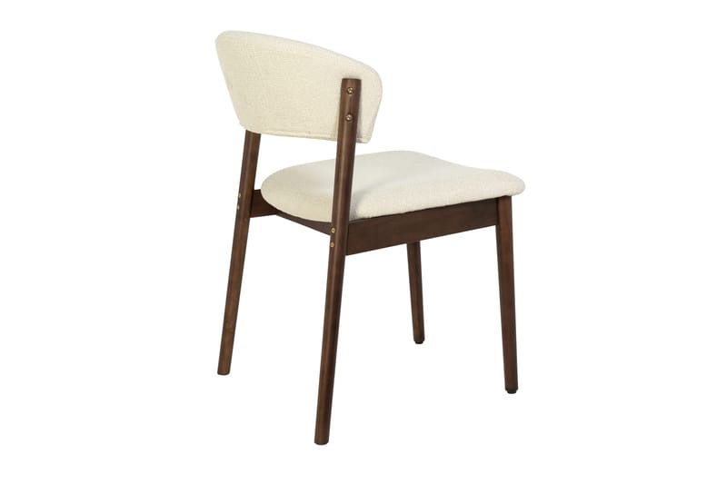 Nala Matstol i trä med tygsits - Beige - Products - Möbler - Fåtölj & stolar - Matstol & köksstol