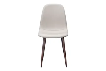 Nibe Matstol & Köksstol i Tyg med Metallben i Valnötsutseende - Beige - Products - Möbler - Fåtölj & stolar - Matstol & köksstol